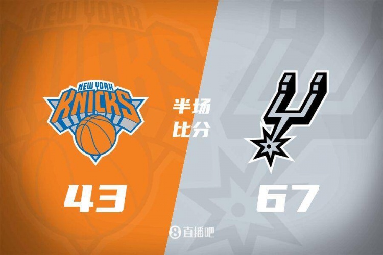 花了？馬刺半場4人得分上雙67-43領先尼克斯24分 唐斯19分