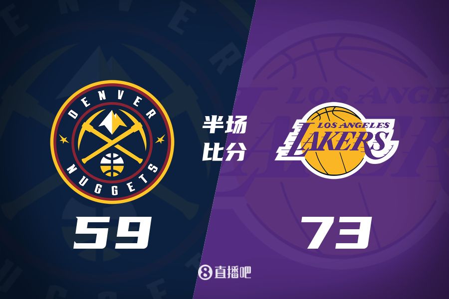 水銀瀉地的進攻火力次節(jié)暫緩！東契奇25分 湖人半場領(lǐng)先掘金14分