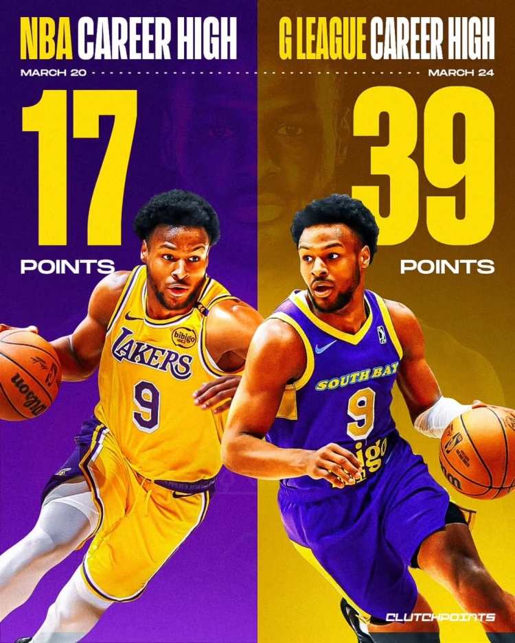 在進步！布朗尼一周內(nèi)先后創(chuàng)下個人NBA和G聯(lián)盟單場得分新紀錄