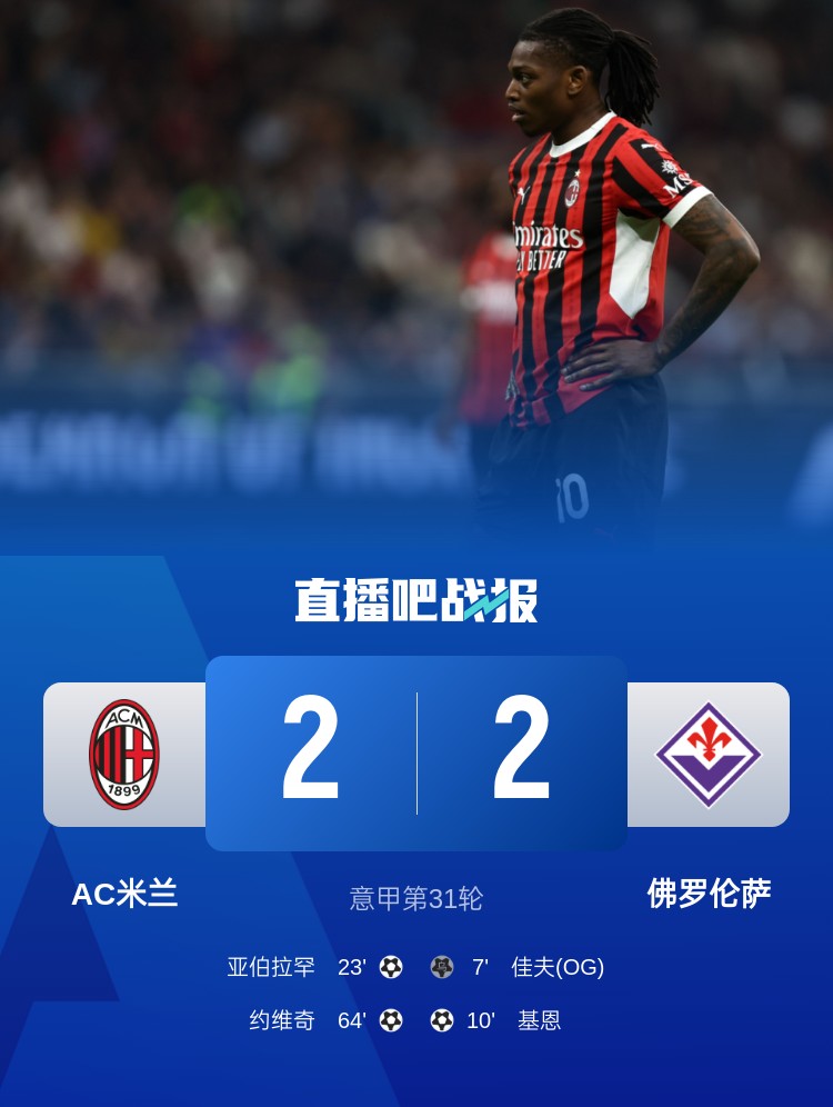 孔塞桑上任后米蘭有13場比賽先丟球落后，最終戰(zhàn)績?yōu)?勝1平6負